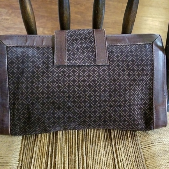 Suarez  brown Suede‎ & Leather clutch - Picture 2 of 8